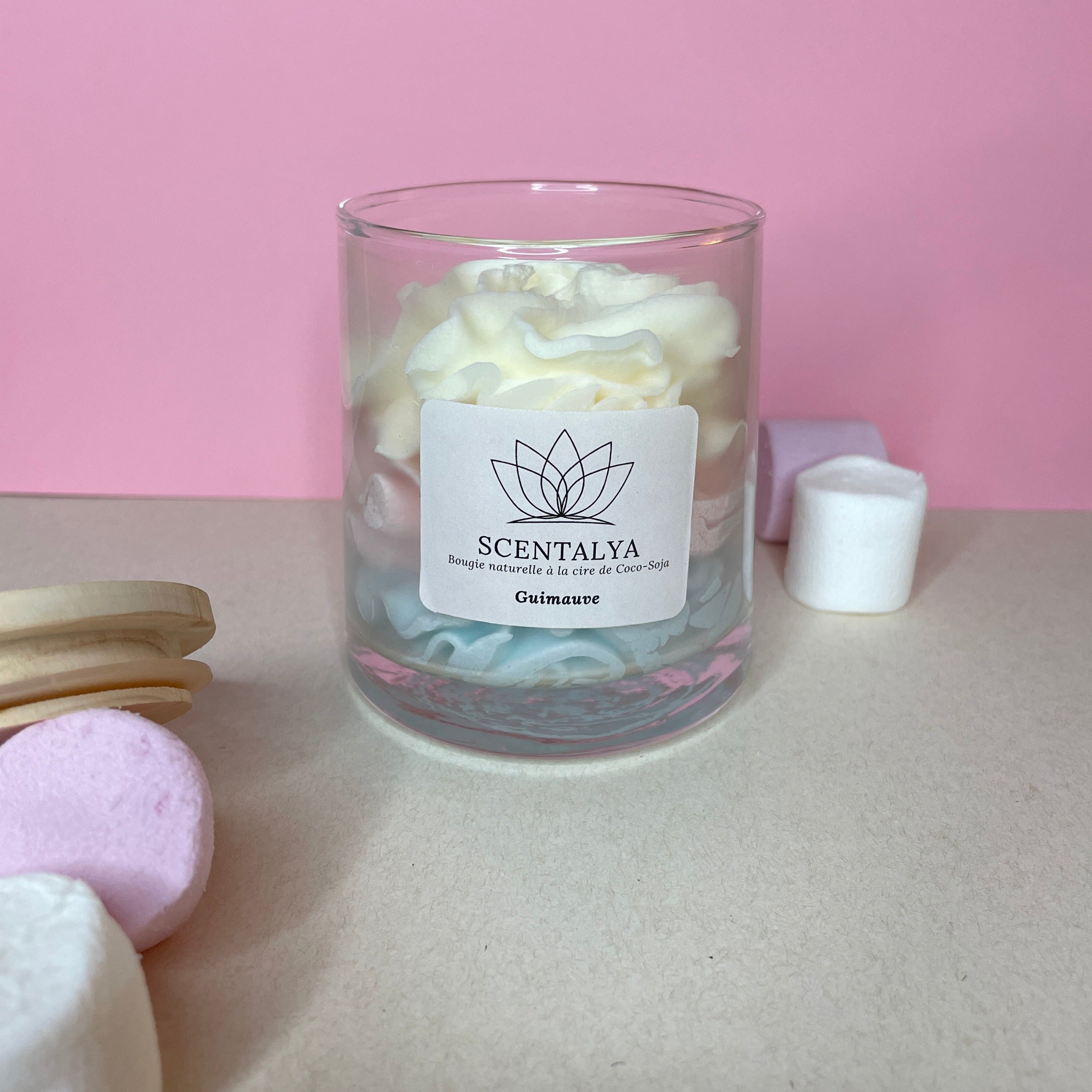 Bougie Chantilly - Guimauve 200ml Scentalya