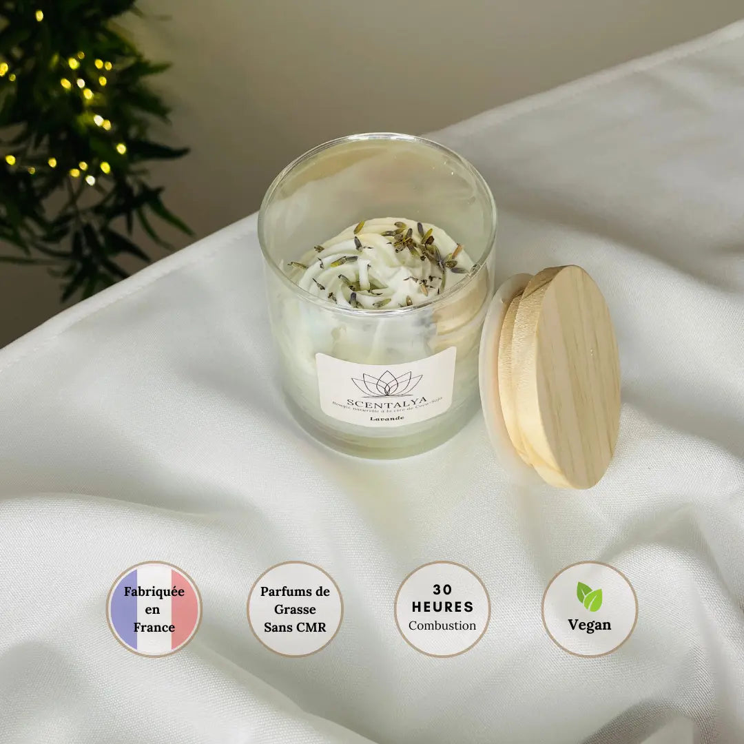 Bougie Chantilly - Lavande 200ml Scentalya
