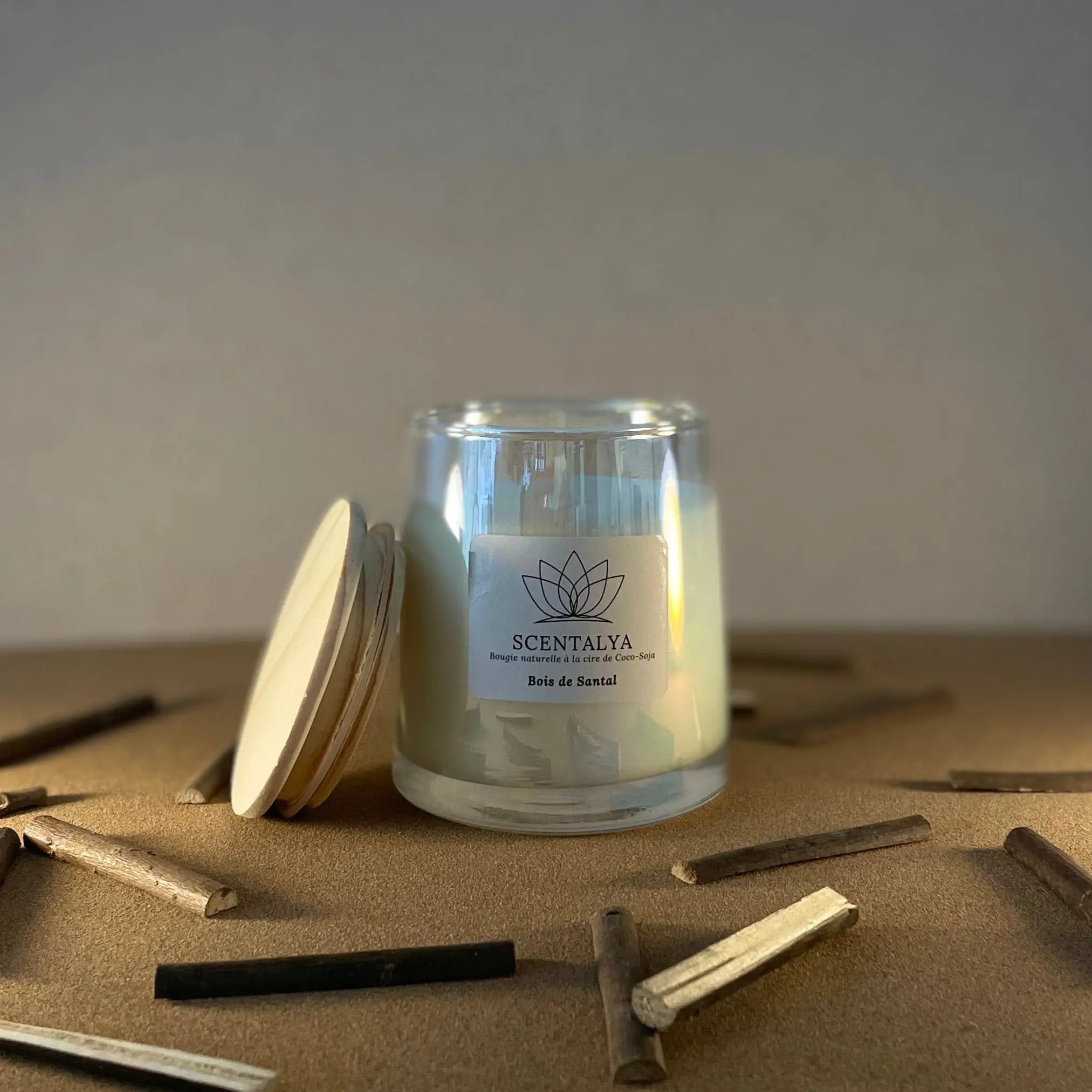Bougie Classique - Bois de Santal 200ml Scentalya