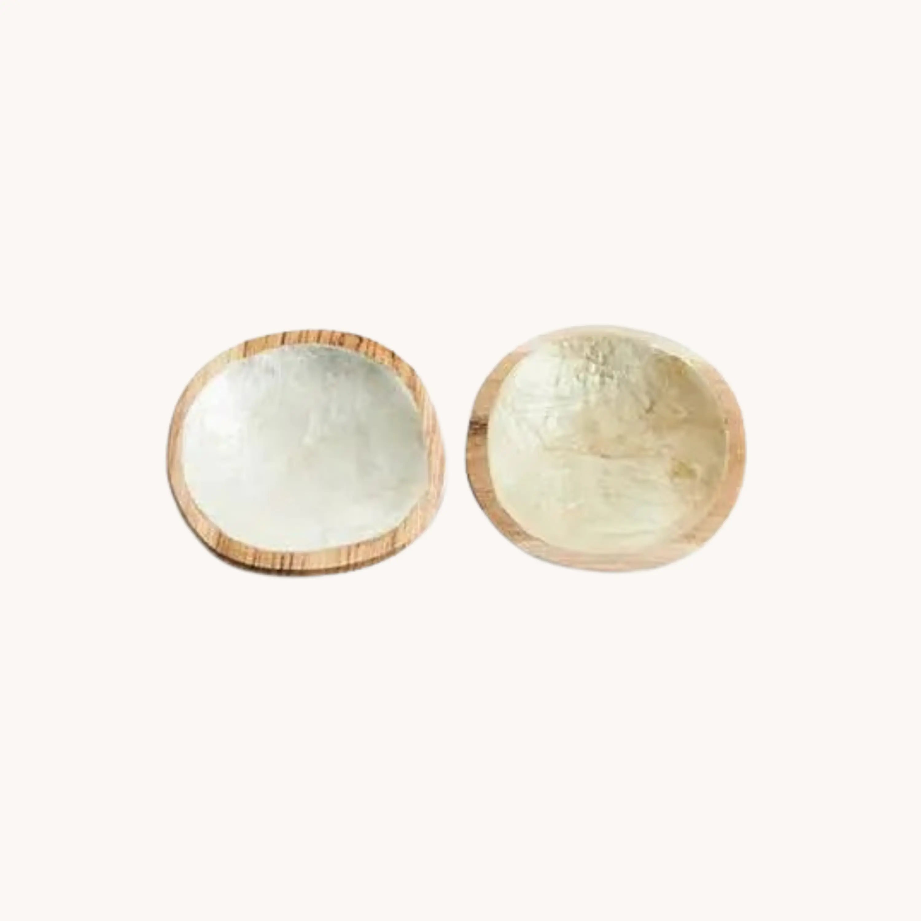 Coupelle artisanale en bois et nacre