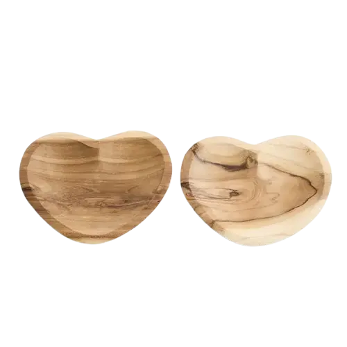 Coupelle coeur en bois artisanale Scentalya
