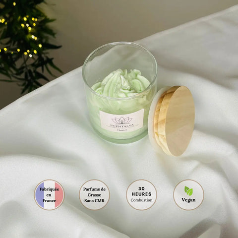 Bougie Chantilly - Chanvre 200ml Scentalya