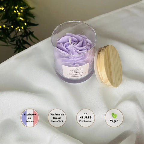 Bougie Chantilly Figue et Santal 200ml Scentalya
