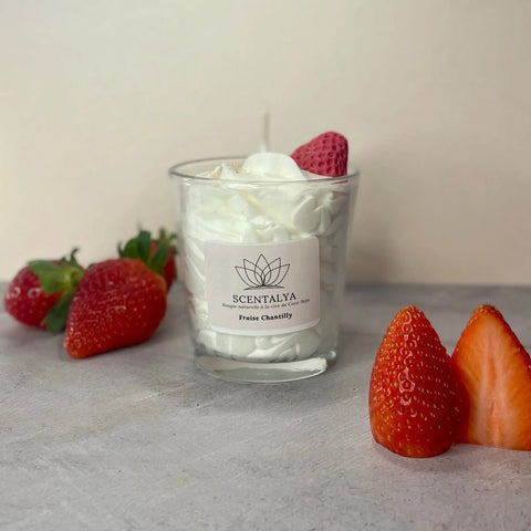 Bougie Chantilly - Fraise 170ml Scentalya
