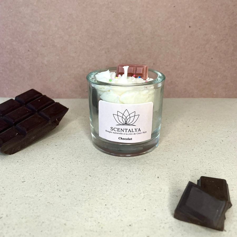 Bougie Gourmande - Chocolat 100ml Scentalya