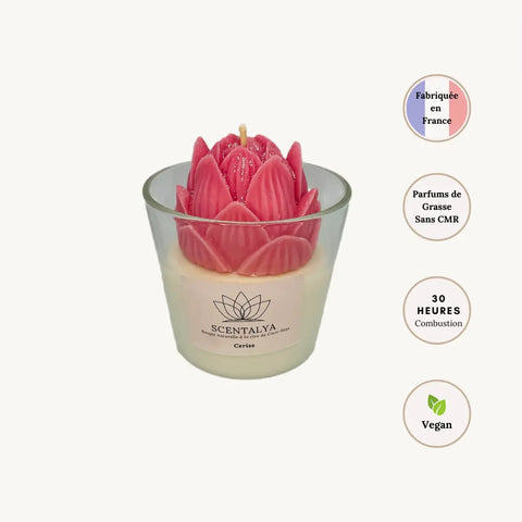 Bougie Les Fleuries - Cerise 170ml Scentalya