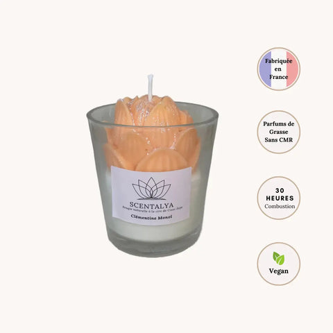 Bougie Les Fleuries - Clémentine Monoï 170ml Scentalya