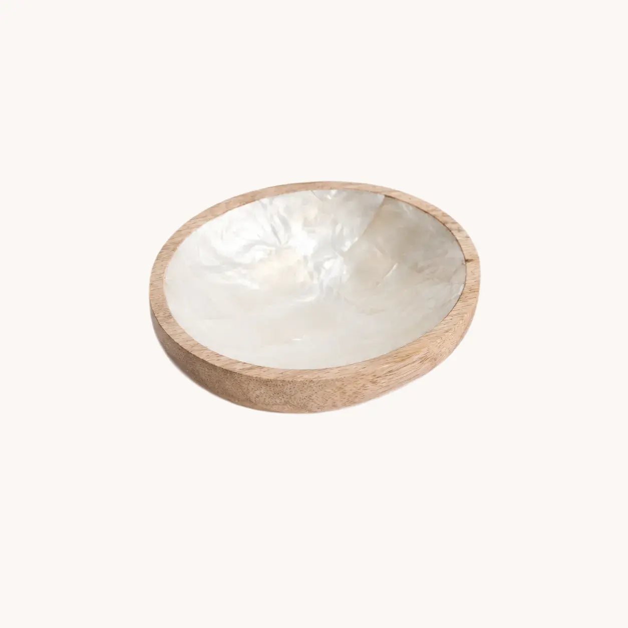 Coupelle artisanale en bois et nacre