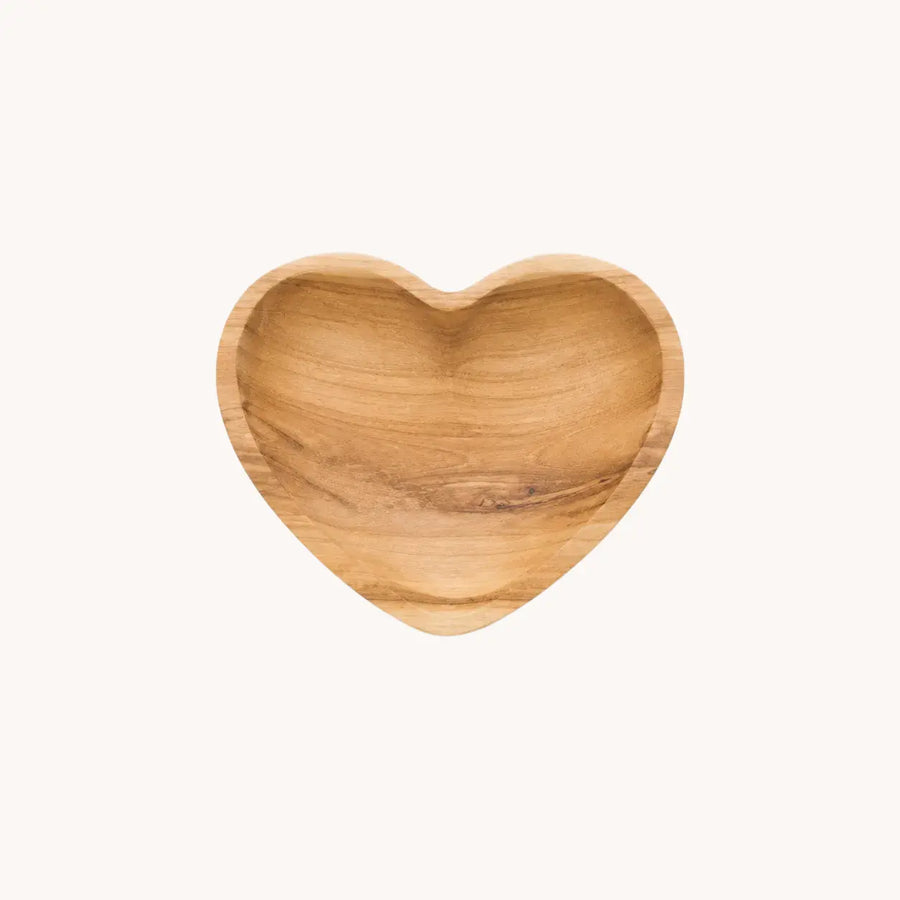 Coupelle coeur en bois artisanale