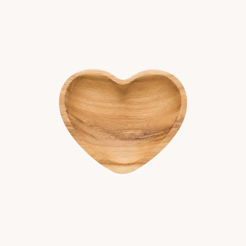 Coupelle coeur en bois artisanale