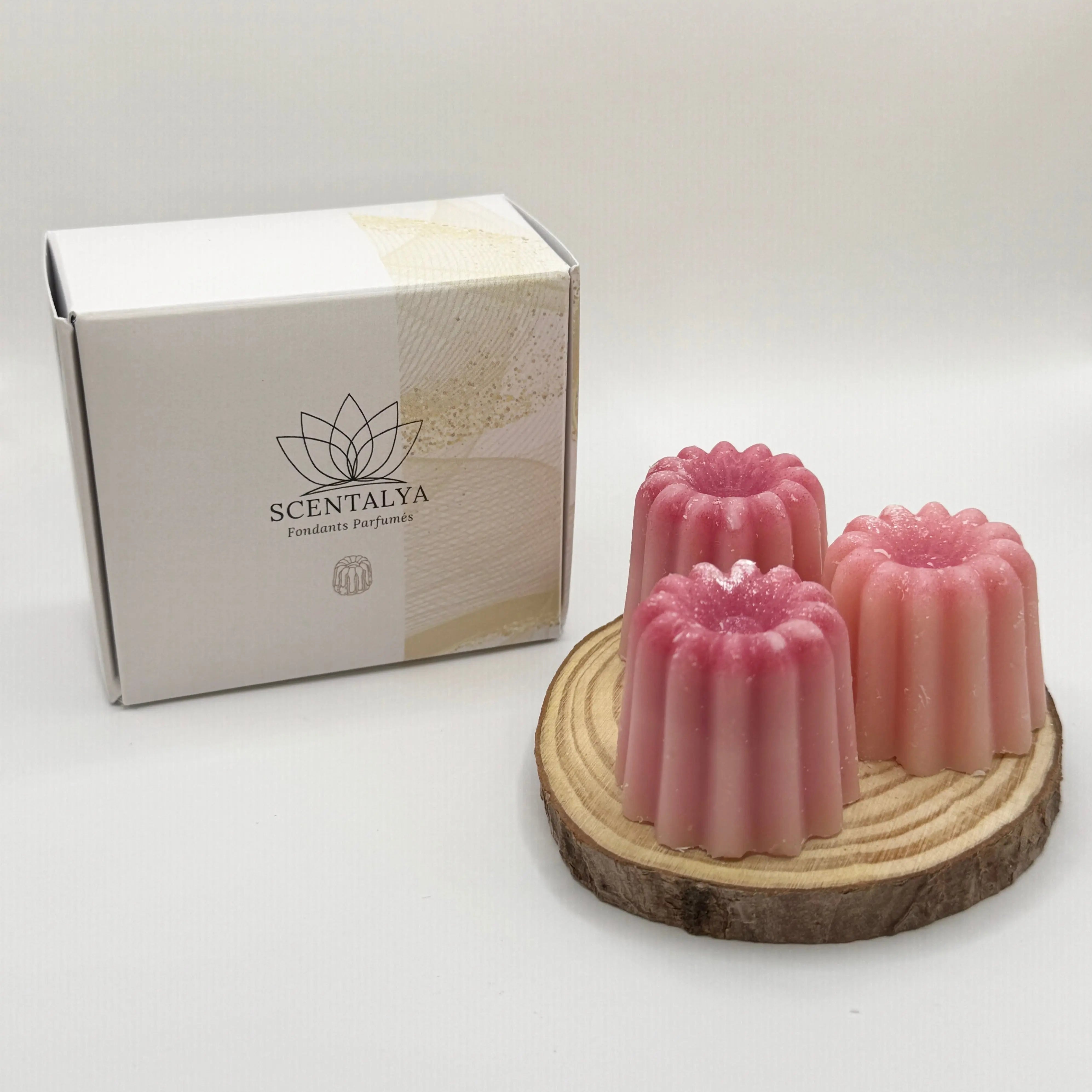 Lot de 3 Fondants Cannelés parfumés Barbe à Papa Scentalya