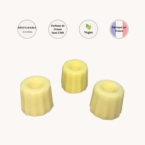 Lot de 3 Fondants Cannelés parfumés Citron Meringué Scentalya