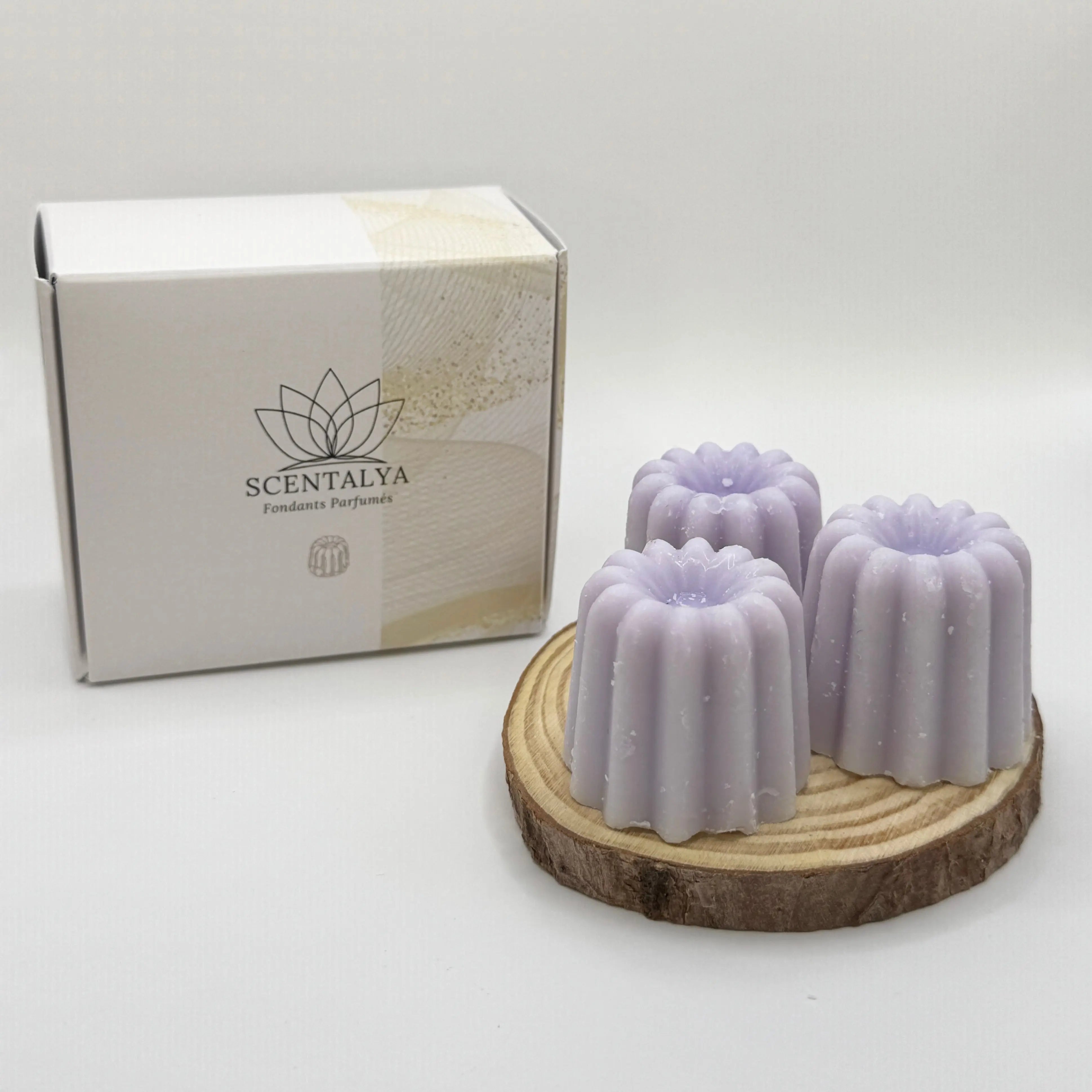 Lot de 3 Fondants Cannelés parfumés Figue et Santal Scentalya