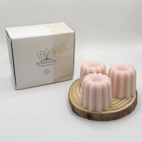 Lot de 3 Fondants Cannelés parfumés Fraise Scentalya