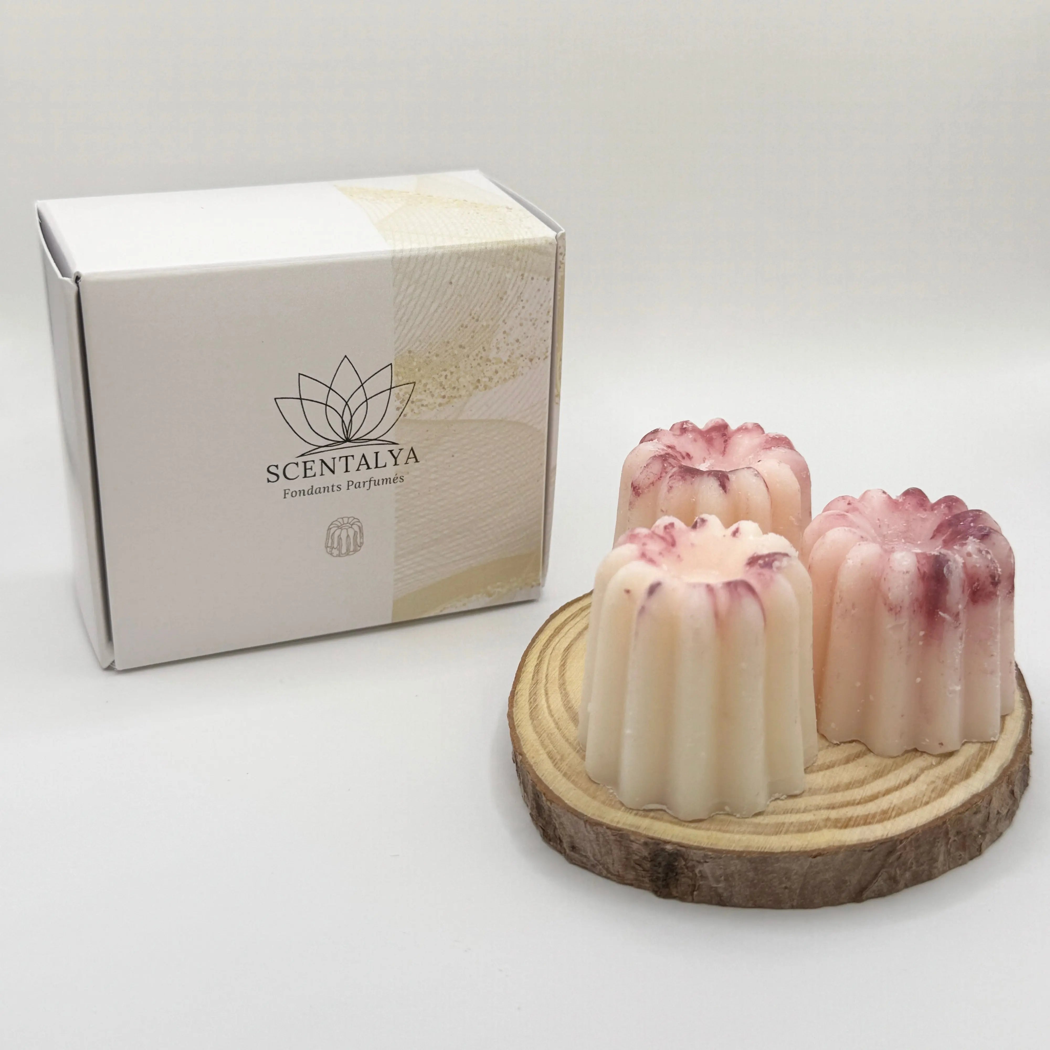Lot de 3 Fondants Cannelés parfumés Framboise Scentalya