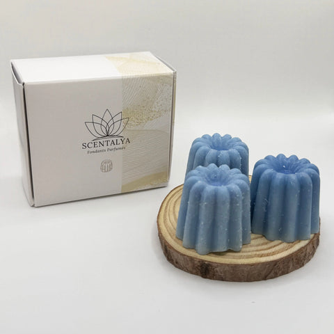 Lot de 3 Fondants Cannelés parfumés Linge Propre Scentalya