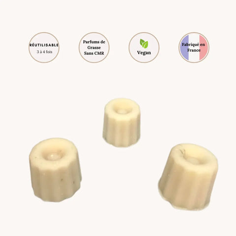 Lot de 3 Fondants Cannelés parfumés Vanille Scentalya